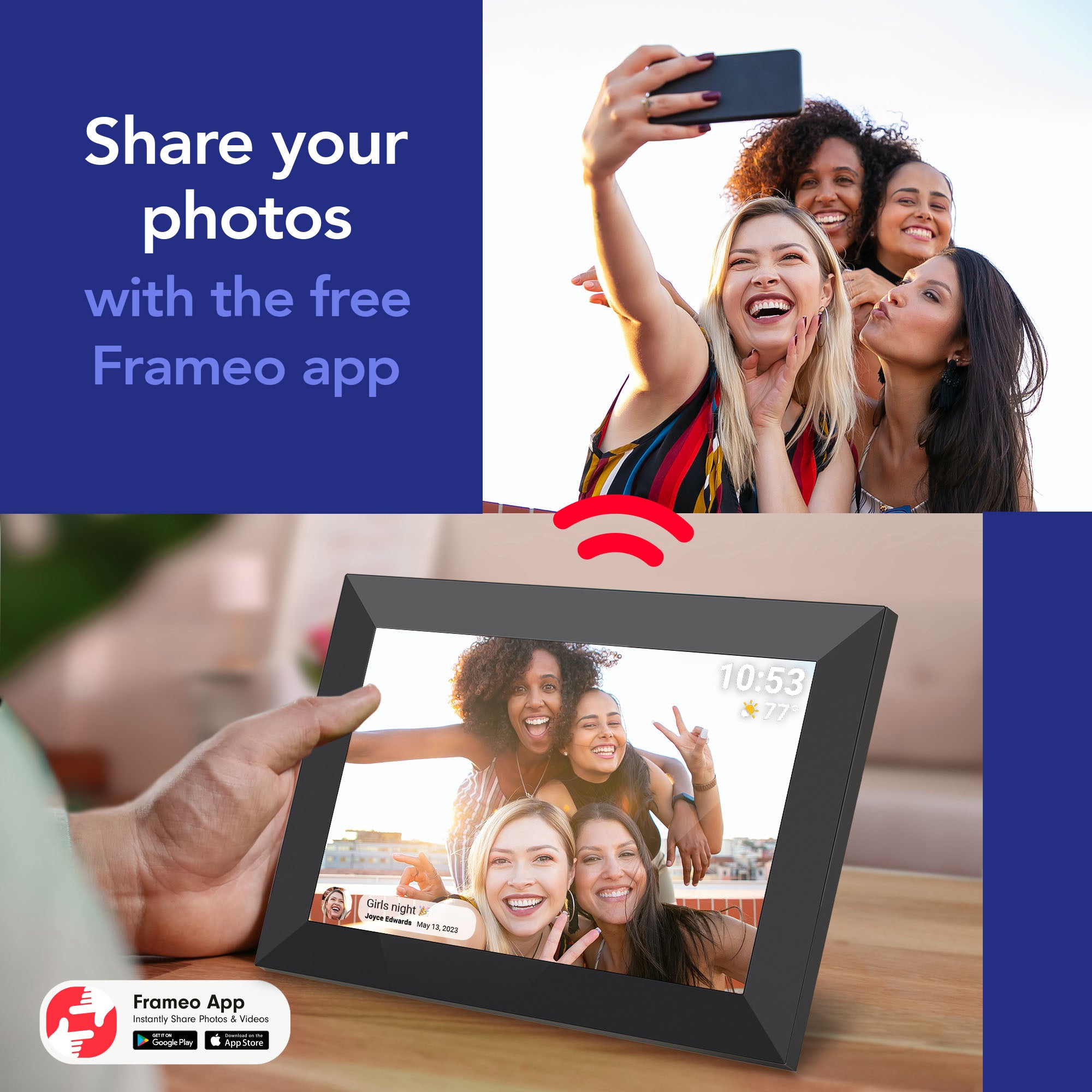 10'' Digital Photo Frame - Black