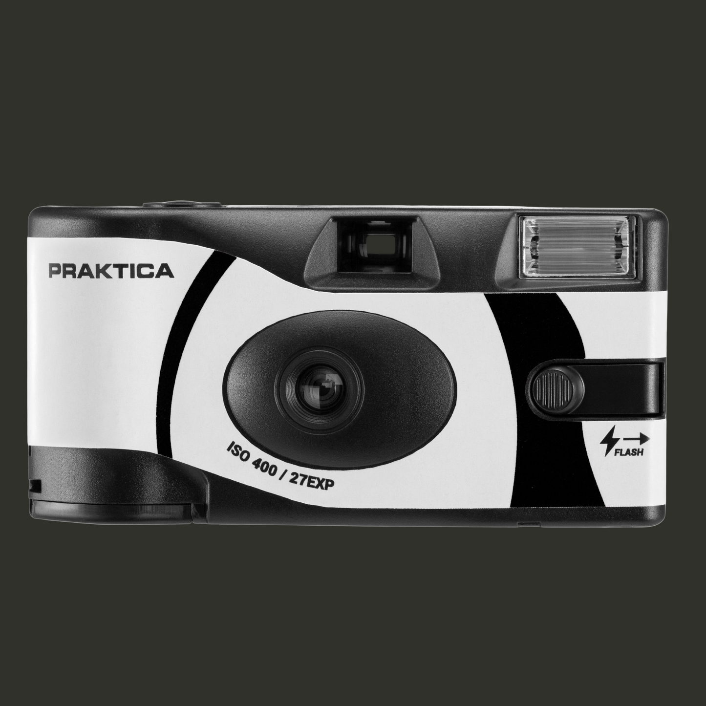 Luxmedia 35mm Disposable Film Camera with Flash - Black & White Film