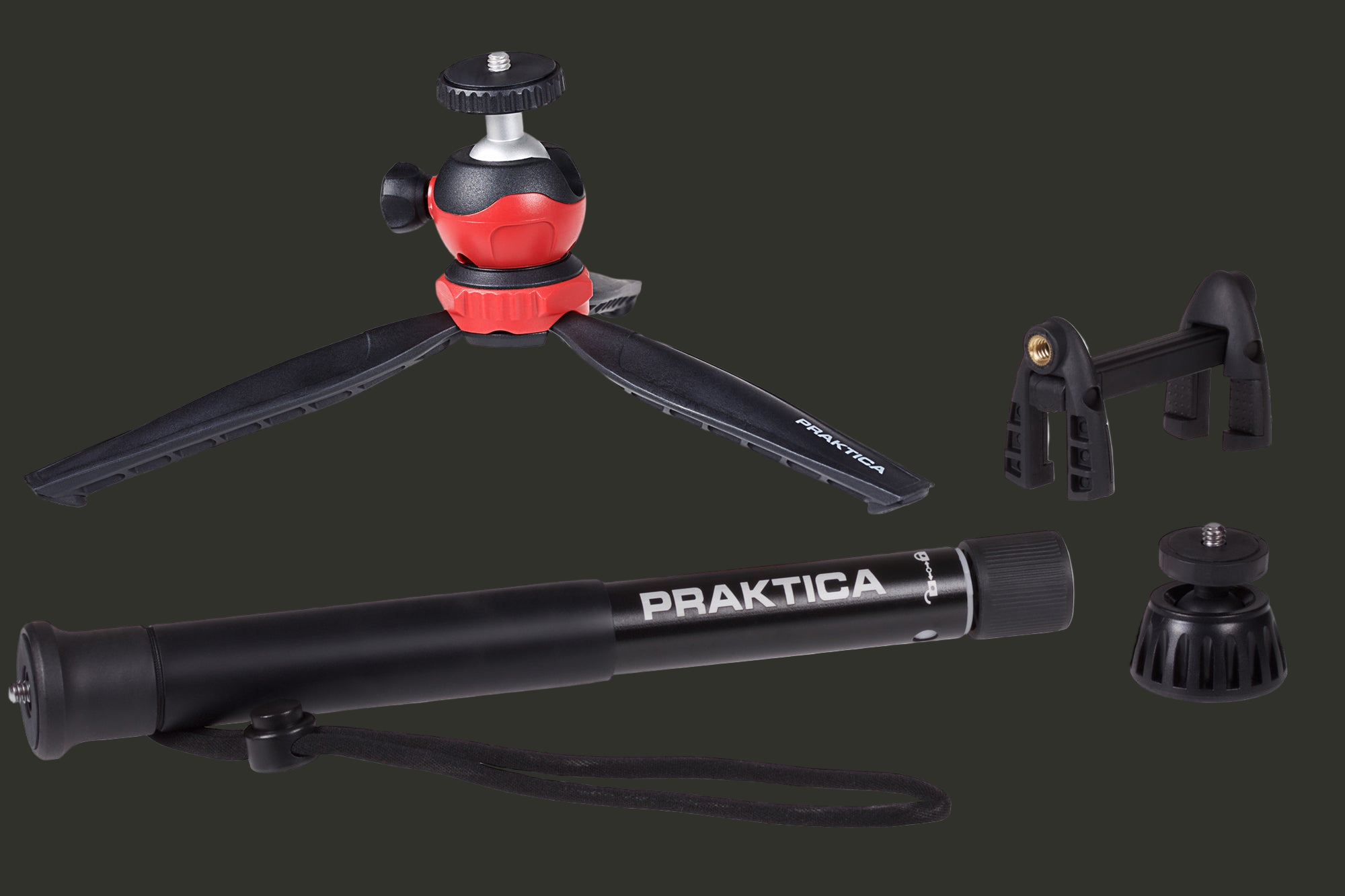 Universal 4in1 Desktop Tripod & Monopod Kit