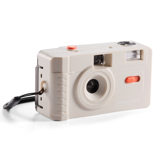 Luxmedia Reusable 35mm Film Camera with Flash - Cream