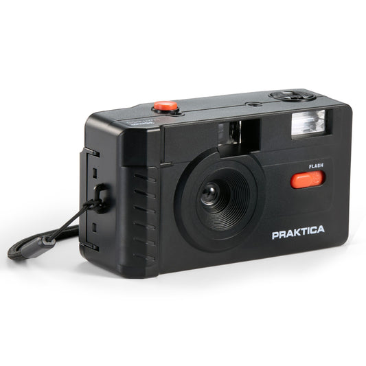 Luxmedia Reusable 35mm Film Camera with Flash - Black