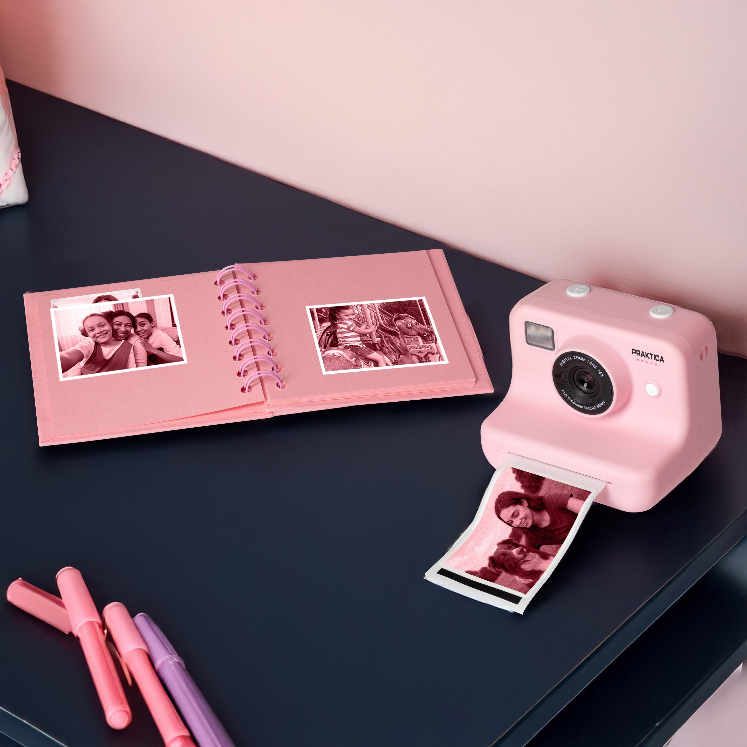 5 Rolls of Stickers - Pink