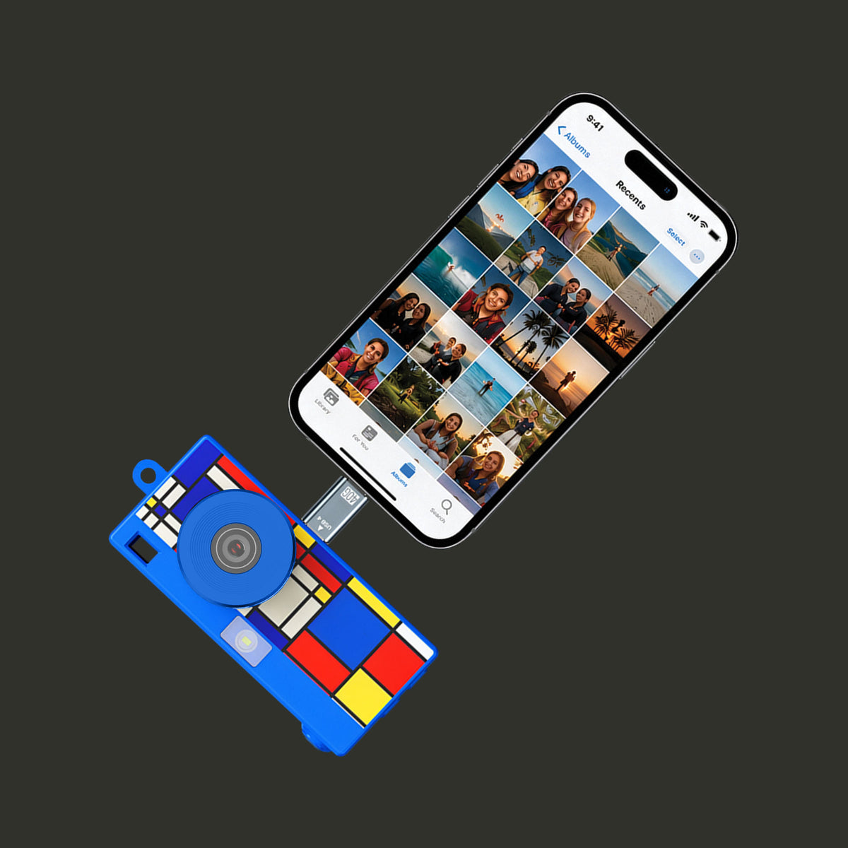 Snap & Go Mini Camera - Blue Print