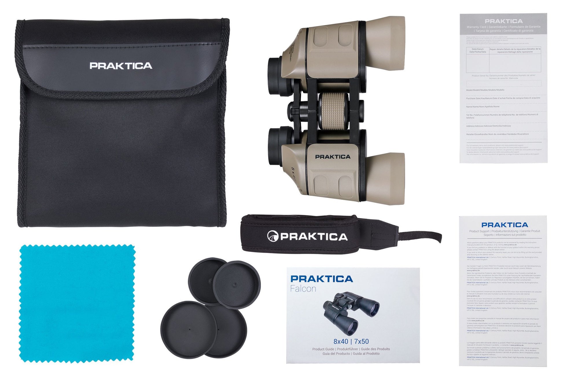 Falcon 8x40 Binoculars - Praktica