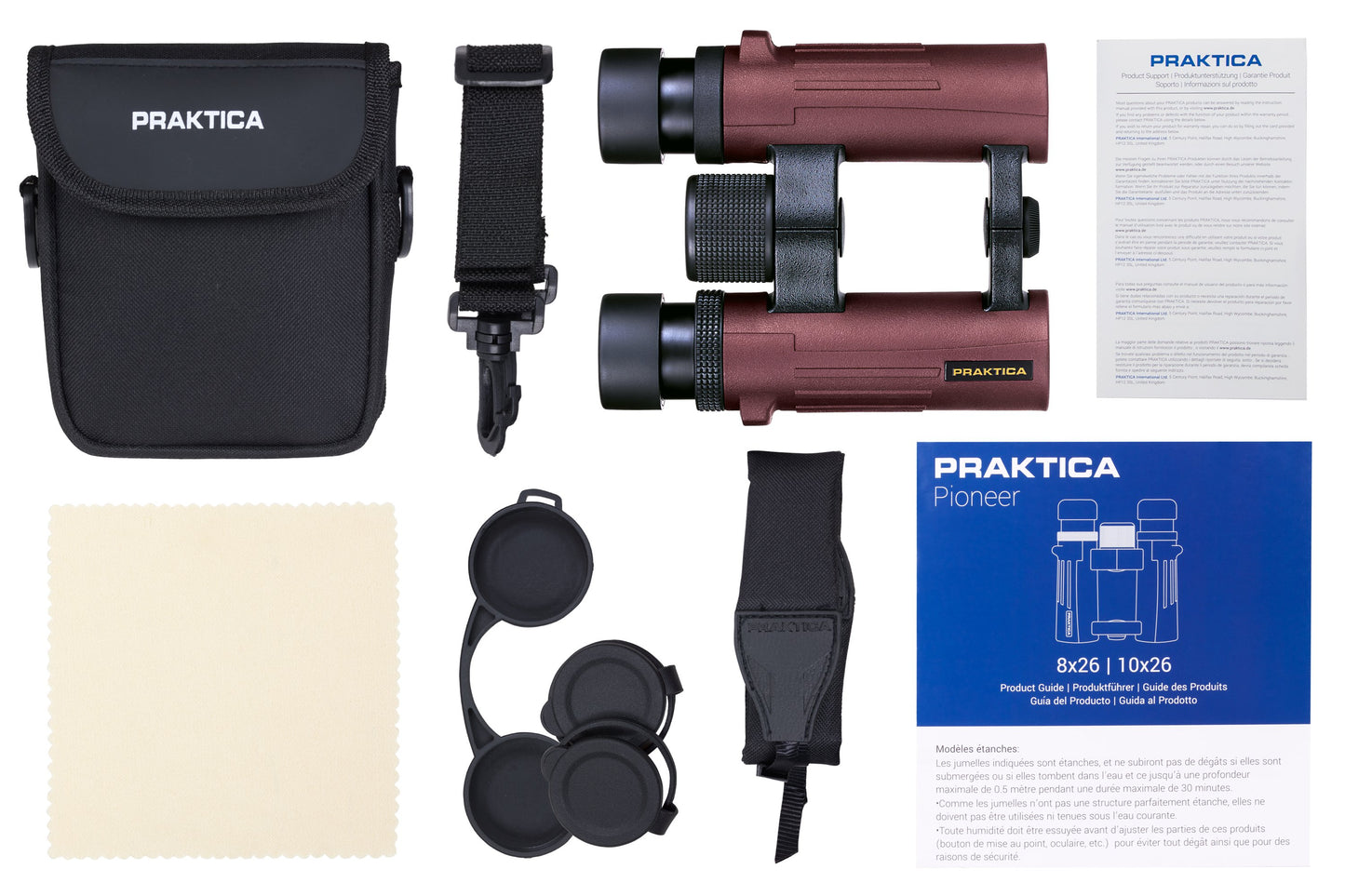 Pioneer 10x26 Binoculars - Praktica