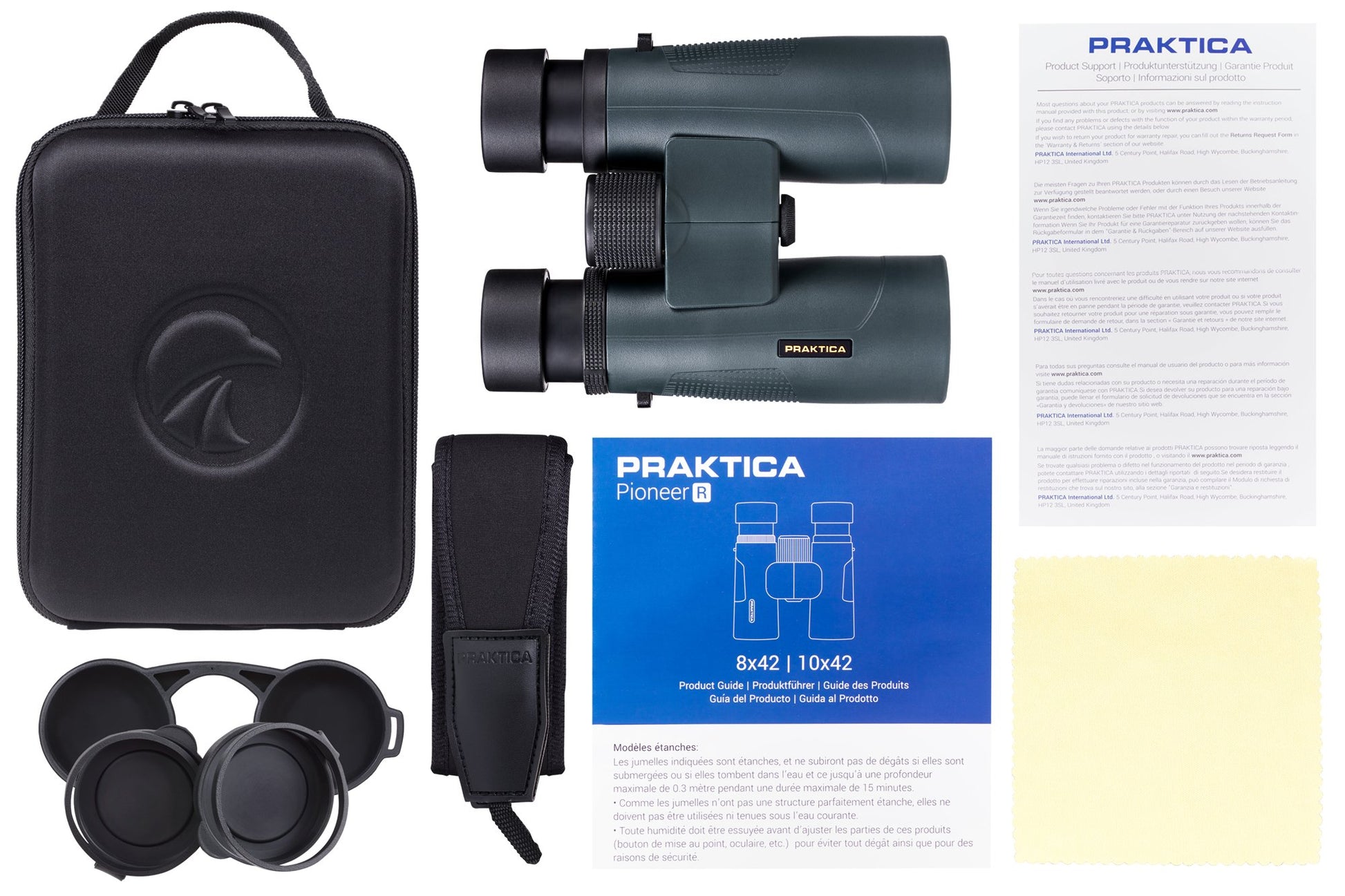 Pioneer R 8x42 Binoculars - Praktica