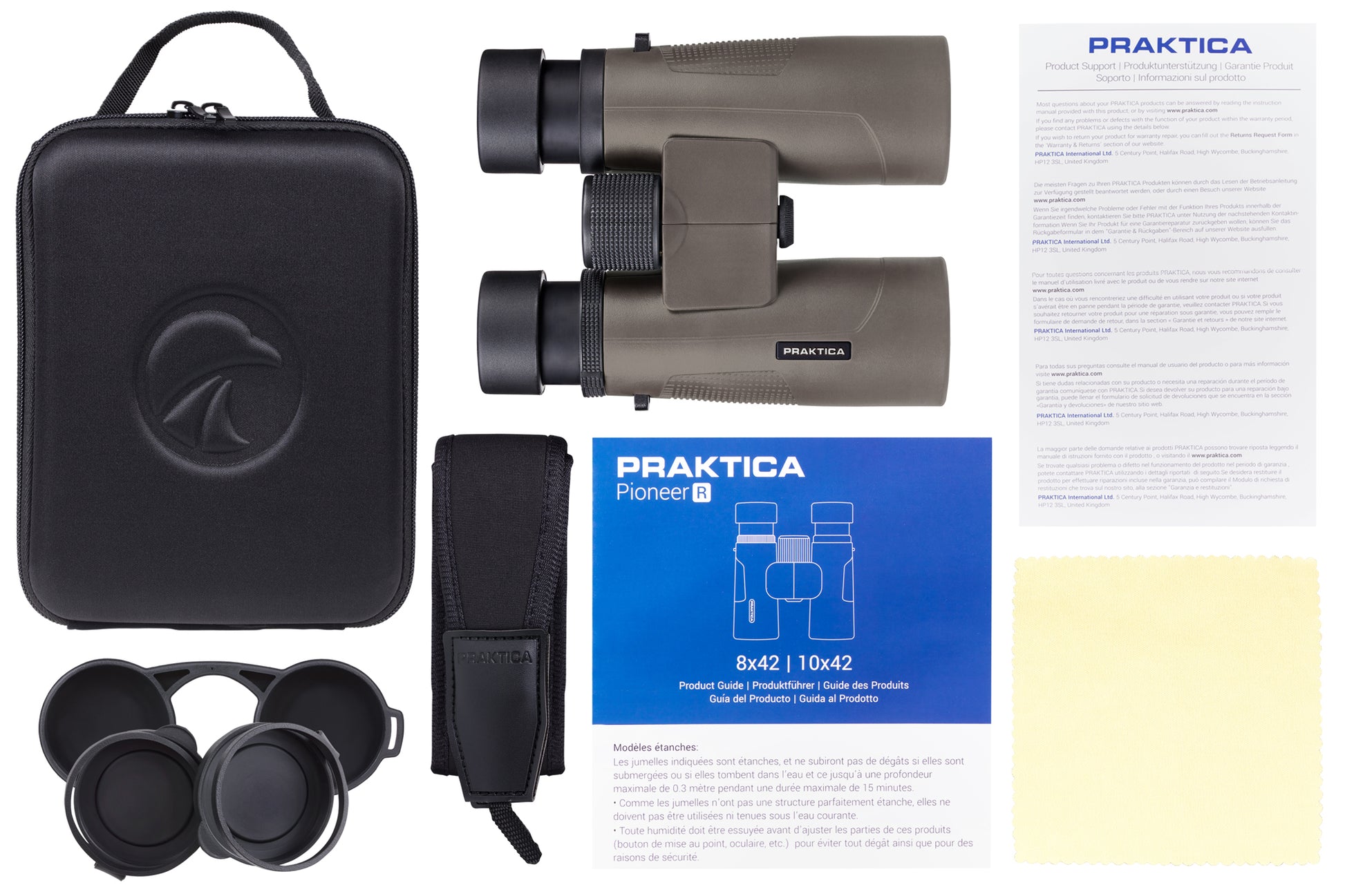 Pioneer R 10x42 Binoculars - Praktica