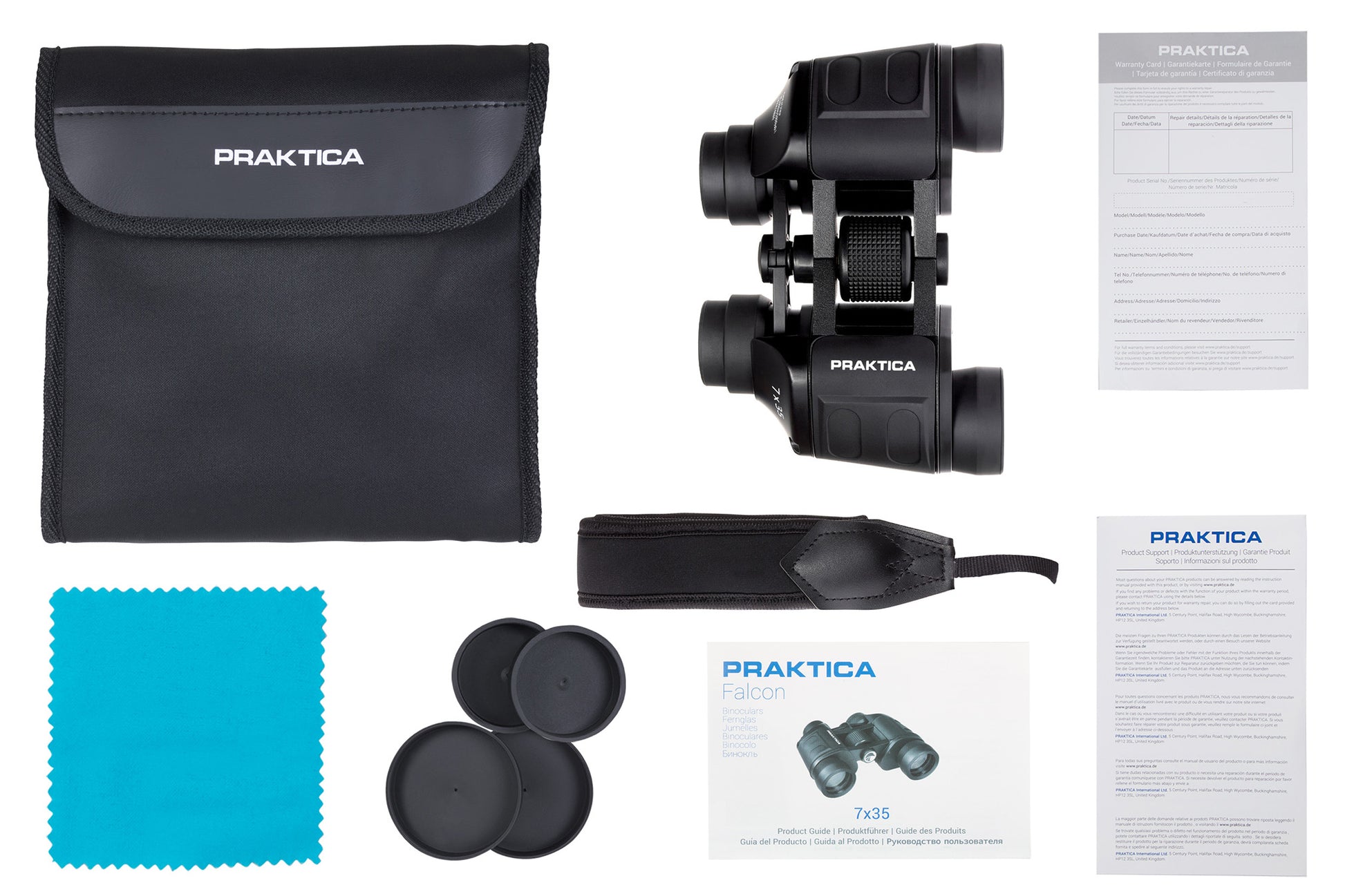 Falcon 7x35mm Field Binoculars - Praktica